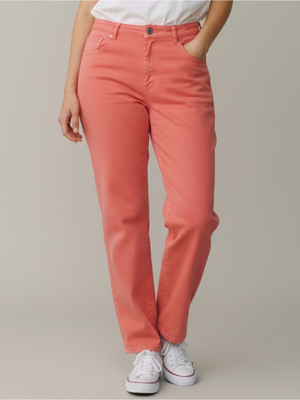 🫶🏻 Gloria Vanderbilt Straight-Leg Jeans in Coral